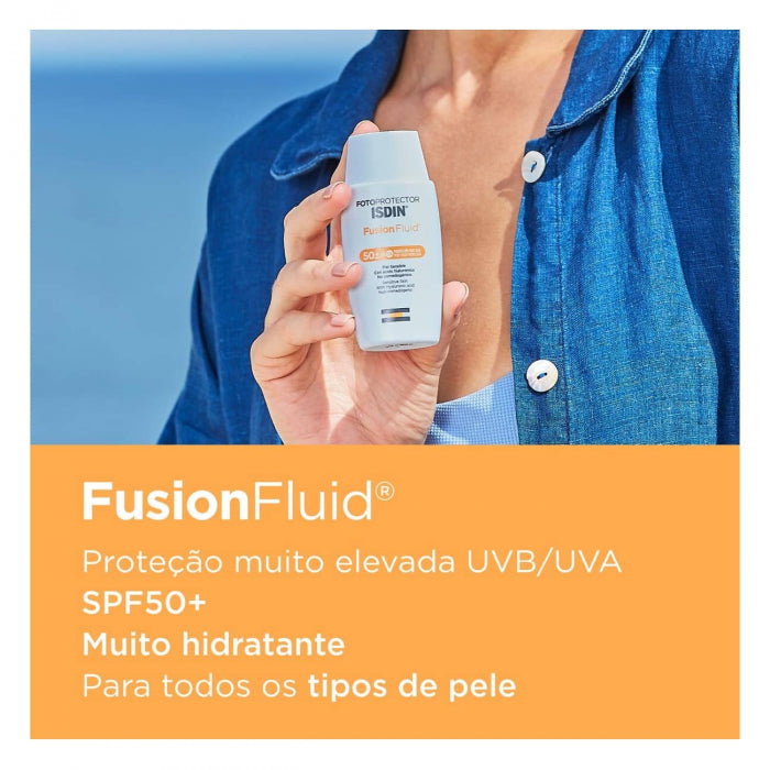 Isdin Fotoprotector Fusion Fluid FPS 50 50ml - Imagem 3